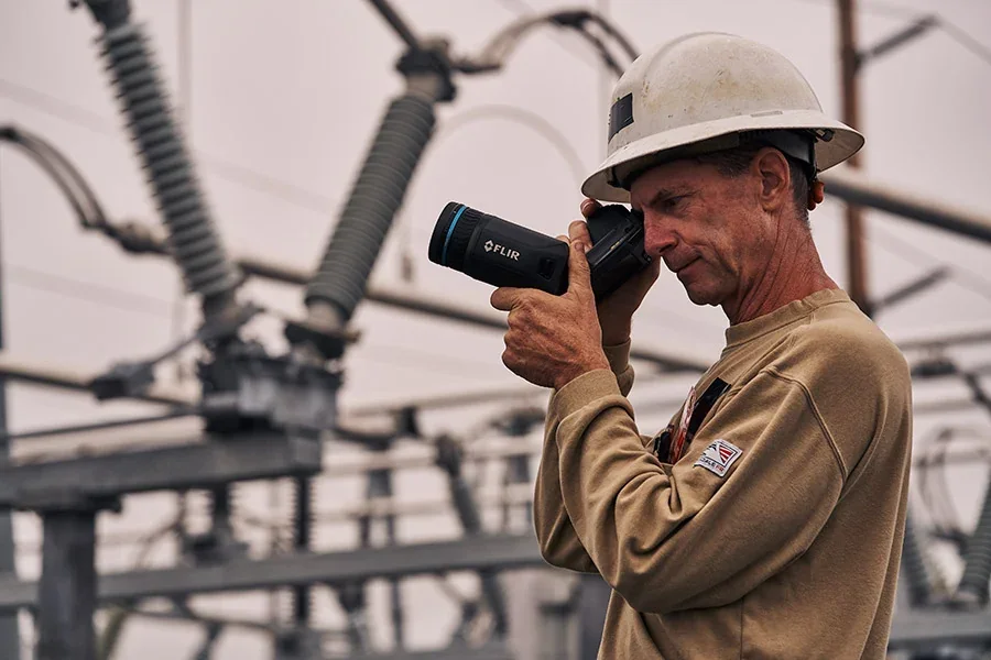 Inspeção de subestação com a FLIR T865